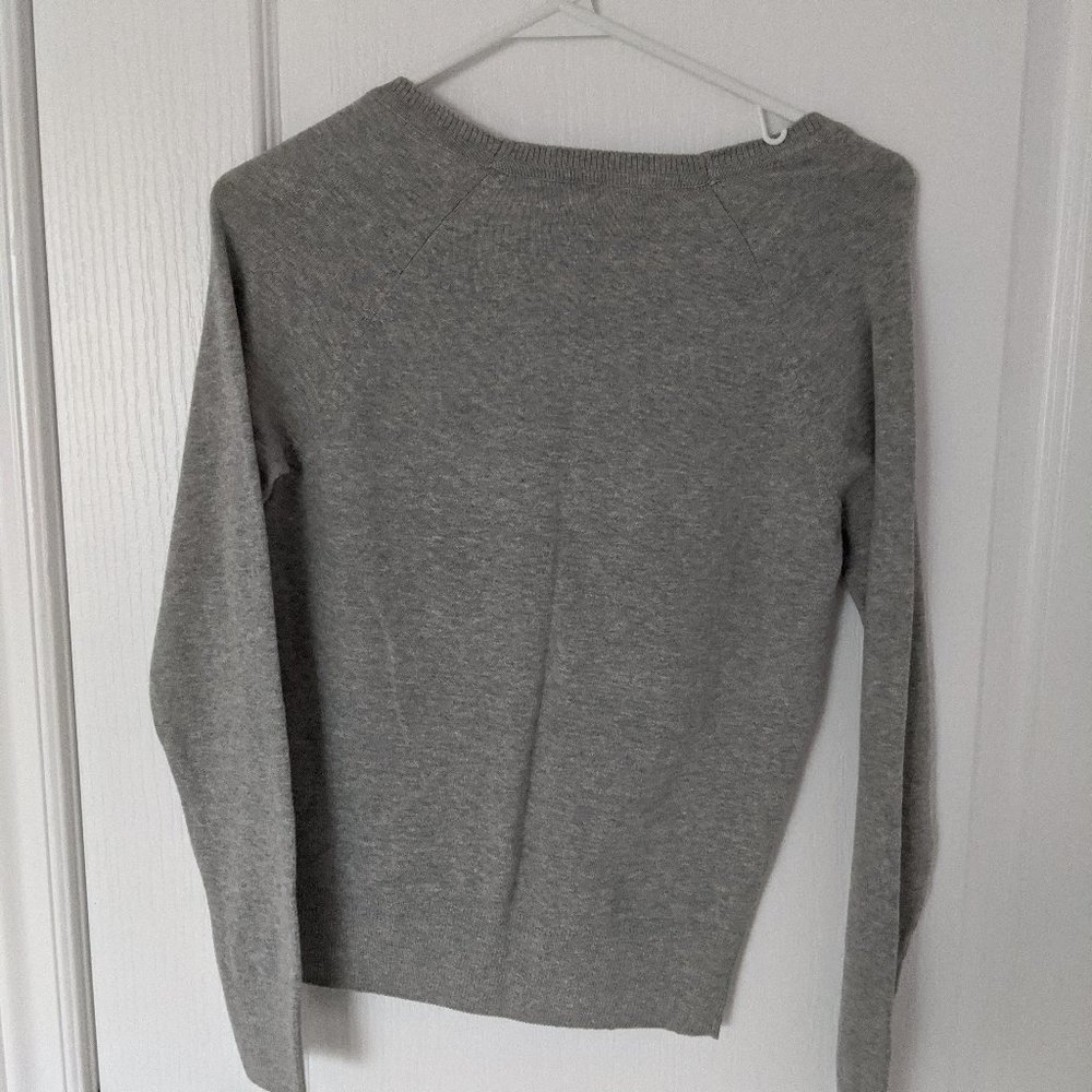 Grey Button-up Cardigan - Picture 2 of 3